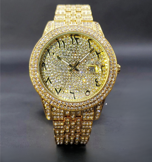 Nove Arabic Iced Out Watch