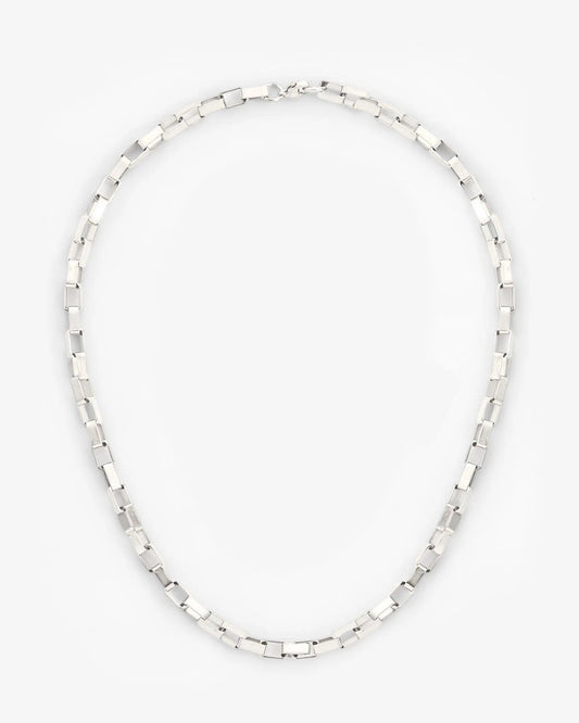 5mm Edge Chain - White Gold