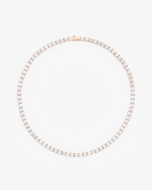 5mm Tennis Chain - Rose Gold