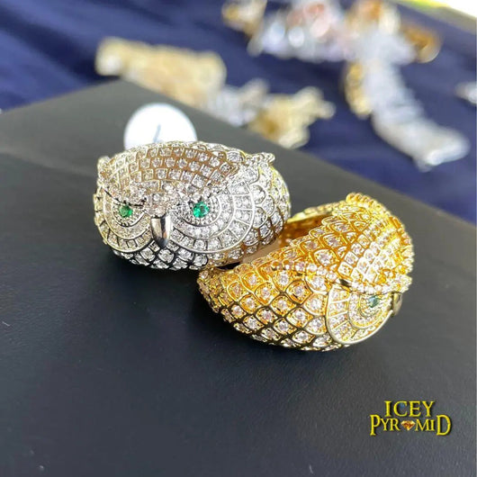 Owl Iced Out Ring