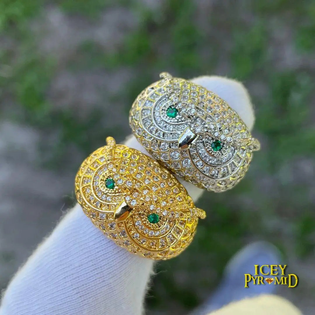 Owl Iced Out Ring
