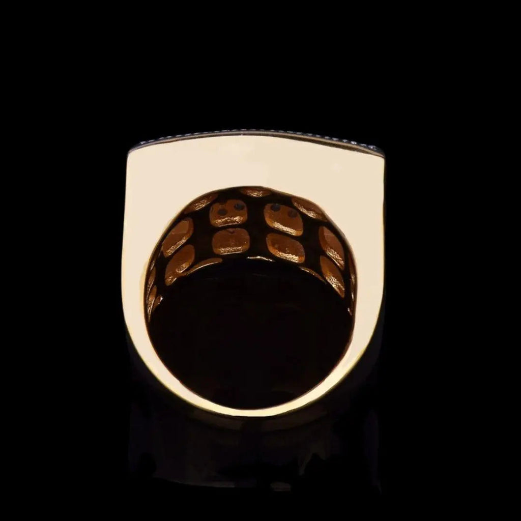Oval Square Iced Out Ring