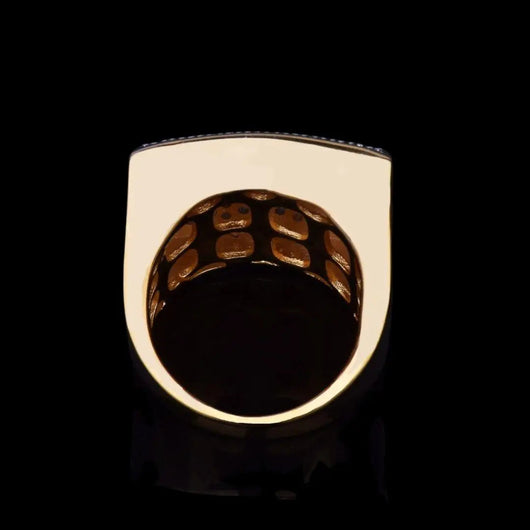 Oval Square Iced Out Ring