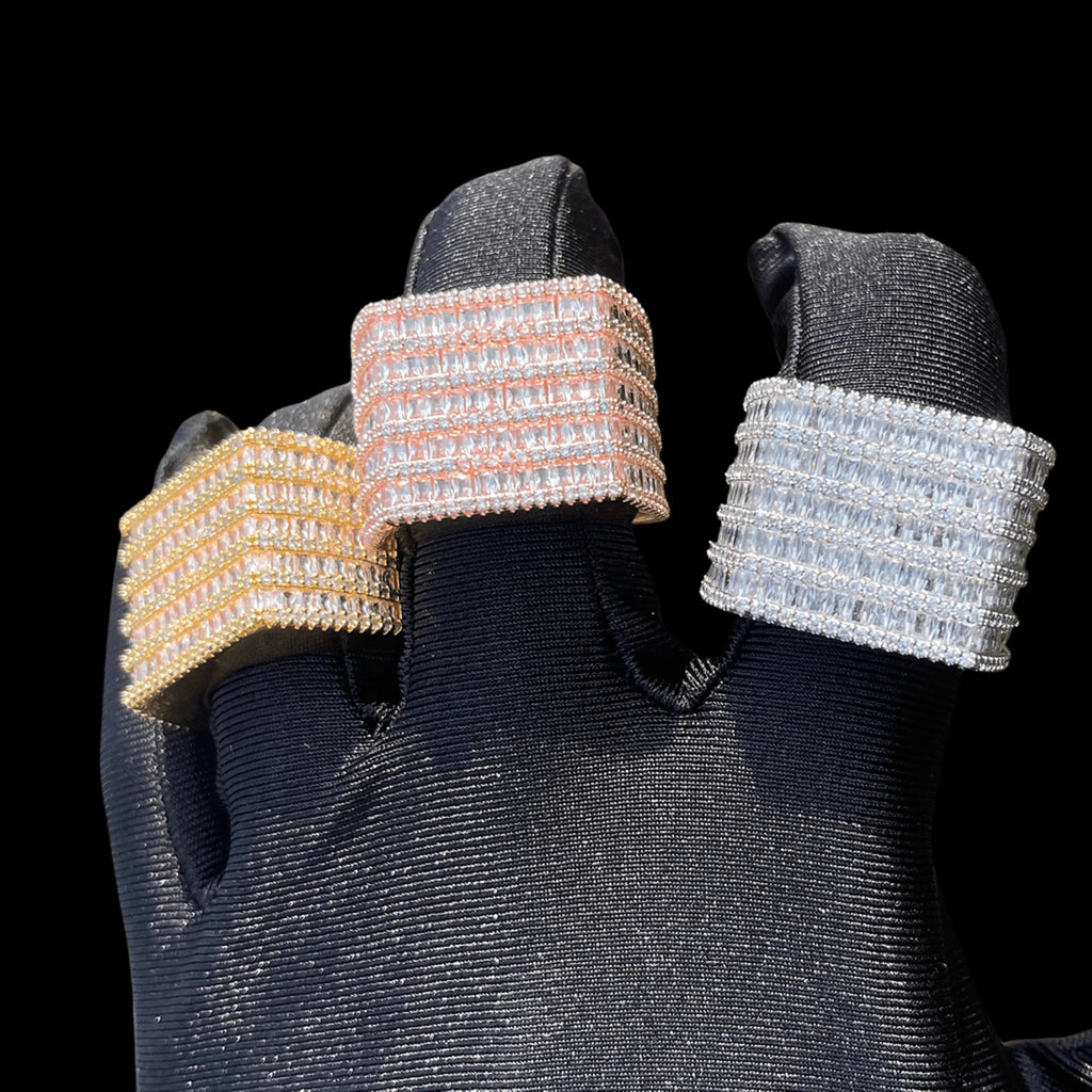 Diamond Rows Iced Out Ring