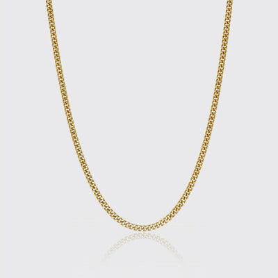 3mm Miami Cuban Link Chain - Gold