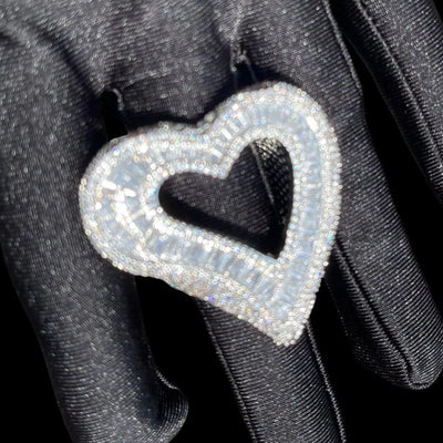 Open Heart Iced Out Ring