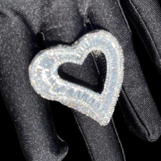 Open Heart Iced Out Ring