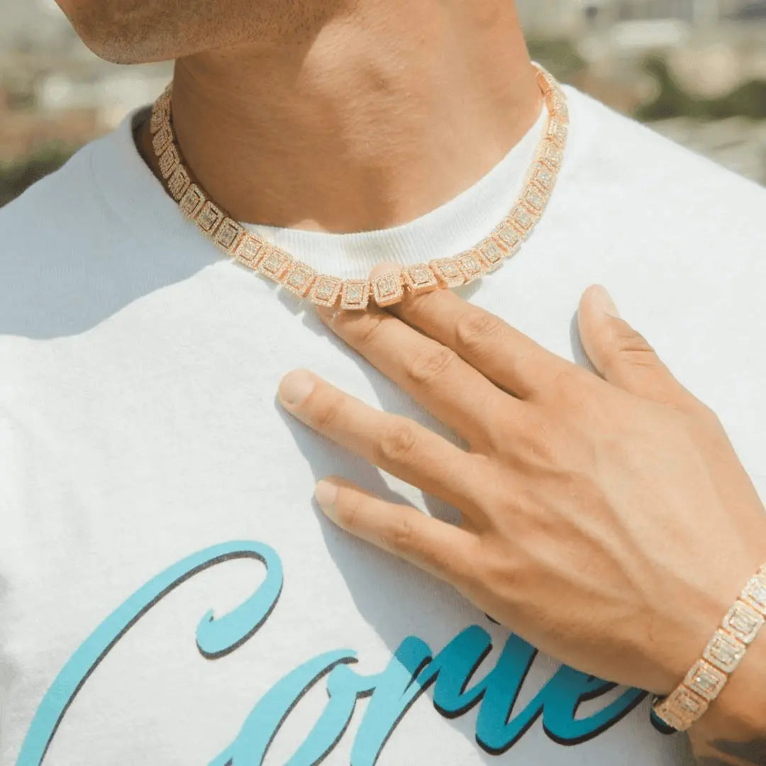 12mm Clustered Tennis Chain