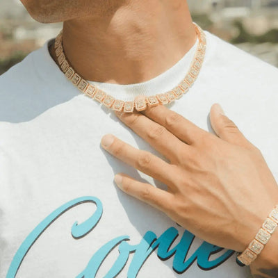 12mm Clustered Tennis Chain