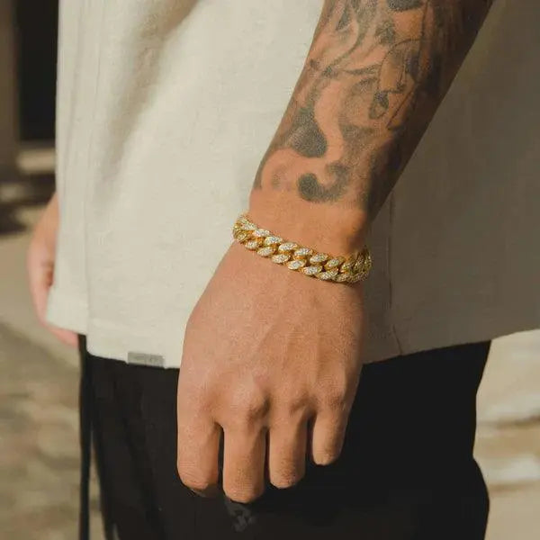 12MM ICED CUBAN LINK BRACELET