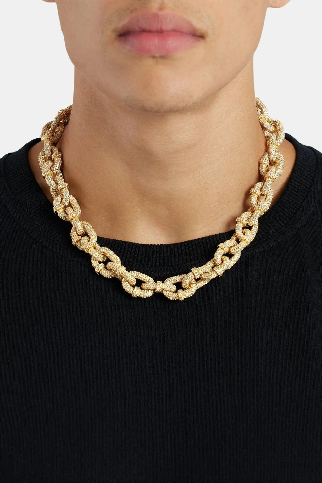 14mm Iced Chunky Link Pave Chain