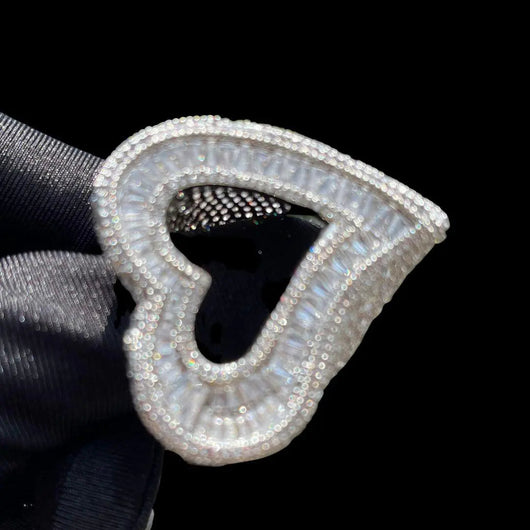 Open Heart Iced Out Ring