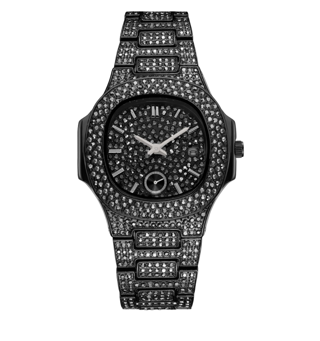 Citrine Iced Out Watch