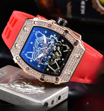 Infinity Skeleton Ice Watch