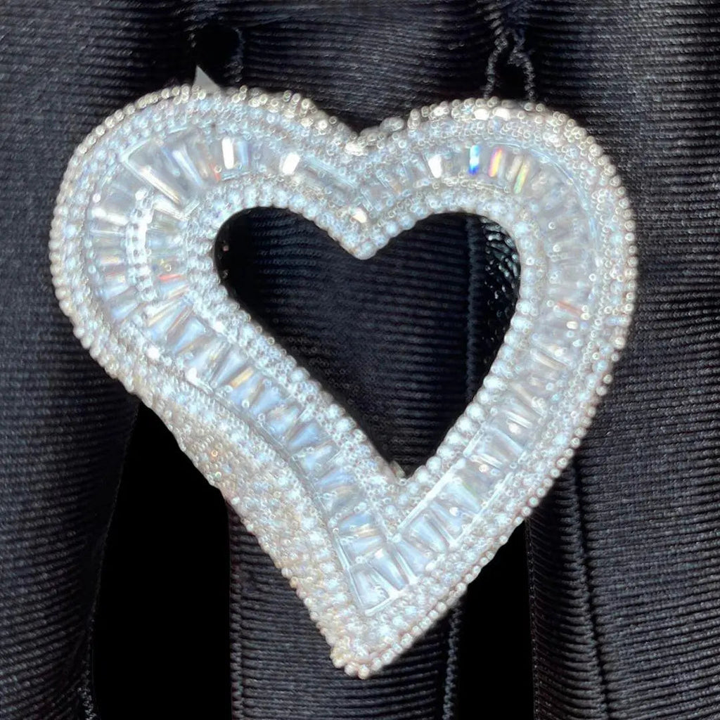 Open Heart Iced Out Ring