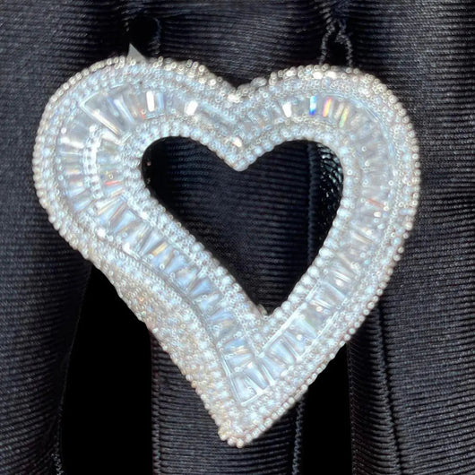 Open Heart Iced Out Ring