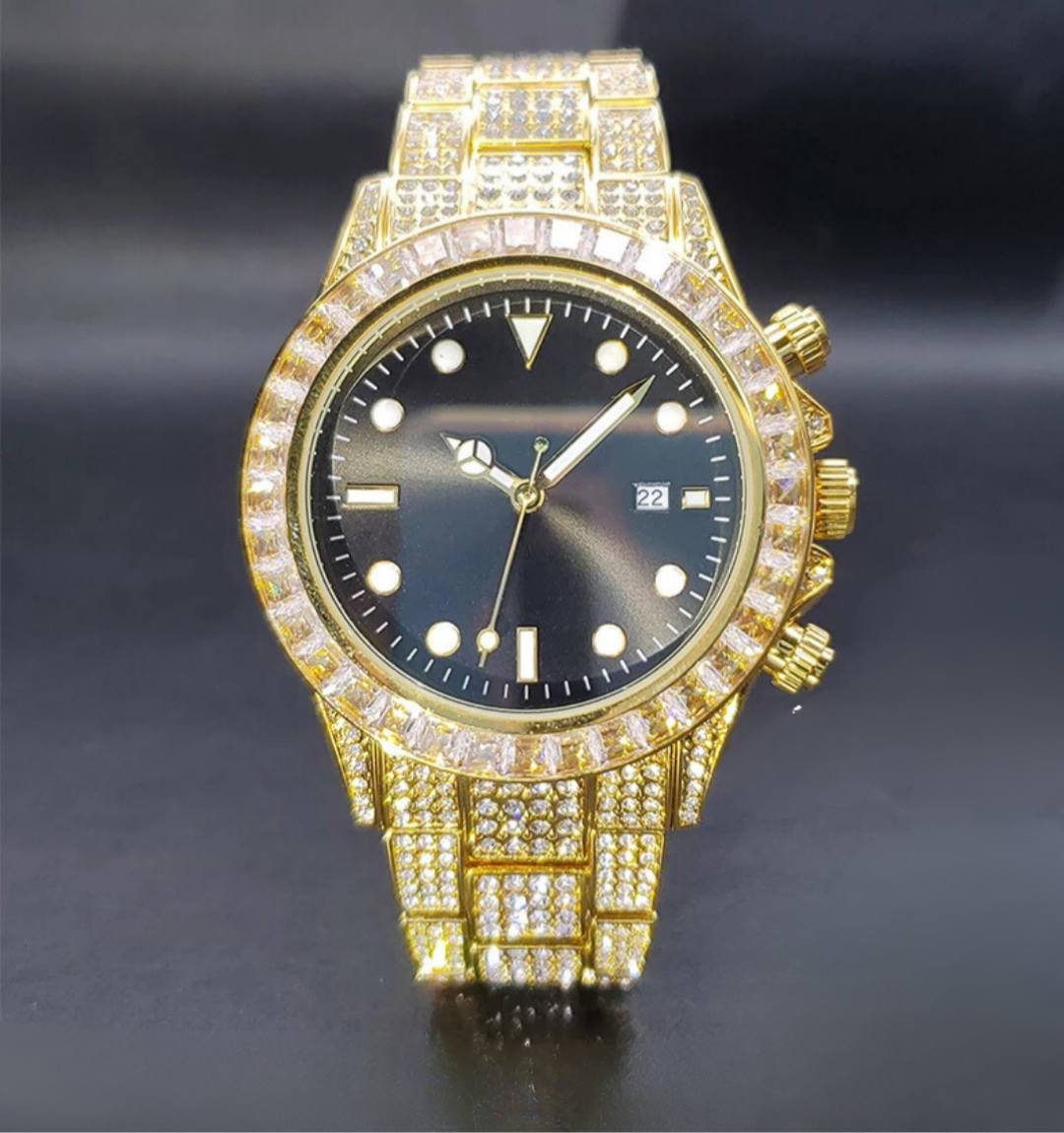 Noir Baguette Watch