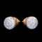 8MM Round Cut Iced Out Stud Earrings