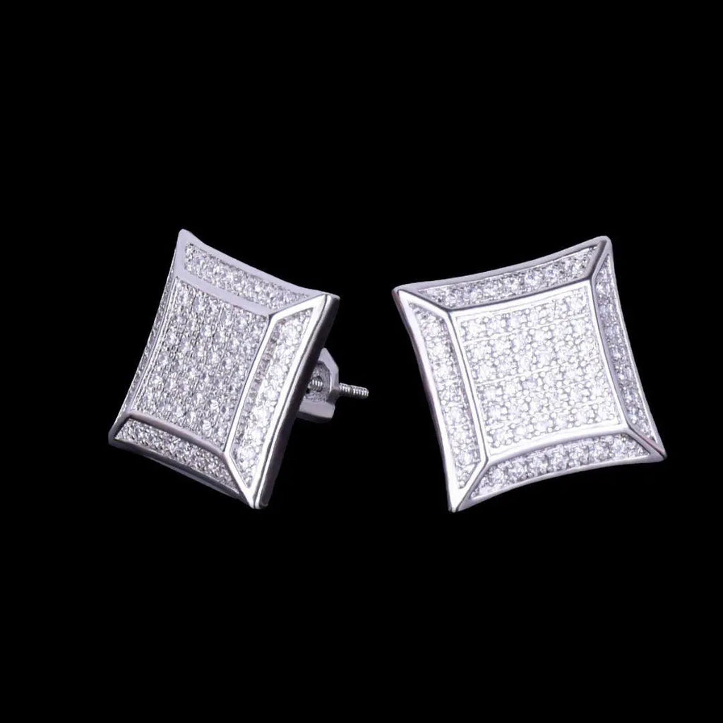 15MM Royale Iced Out Stud Earrings