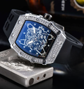 Infinity Skeleton Ice Watch