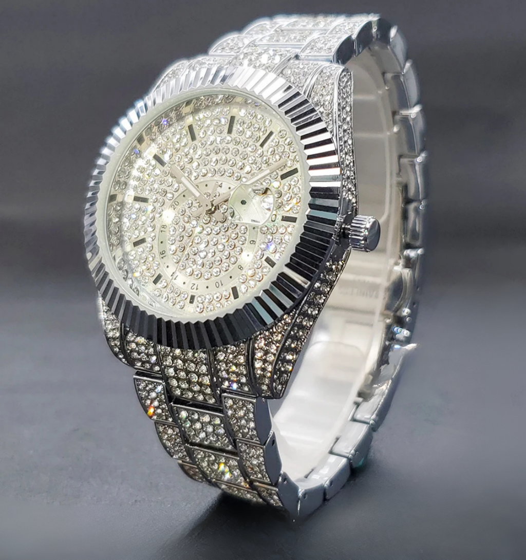 Chrono Iced Out Watch