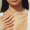 3mm mini rolo Chain - White Gold
