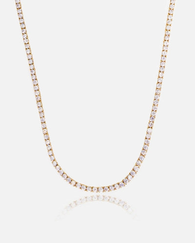 3mm Tennis Chain - Gold