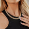 10mm Diamond Prong Link Chain - Gold