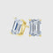 BAGUETTE STUD EARRINGS 1.2 CTW - Gold Vermeil