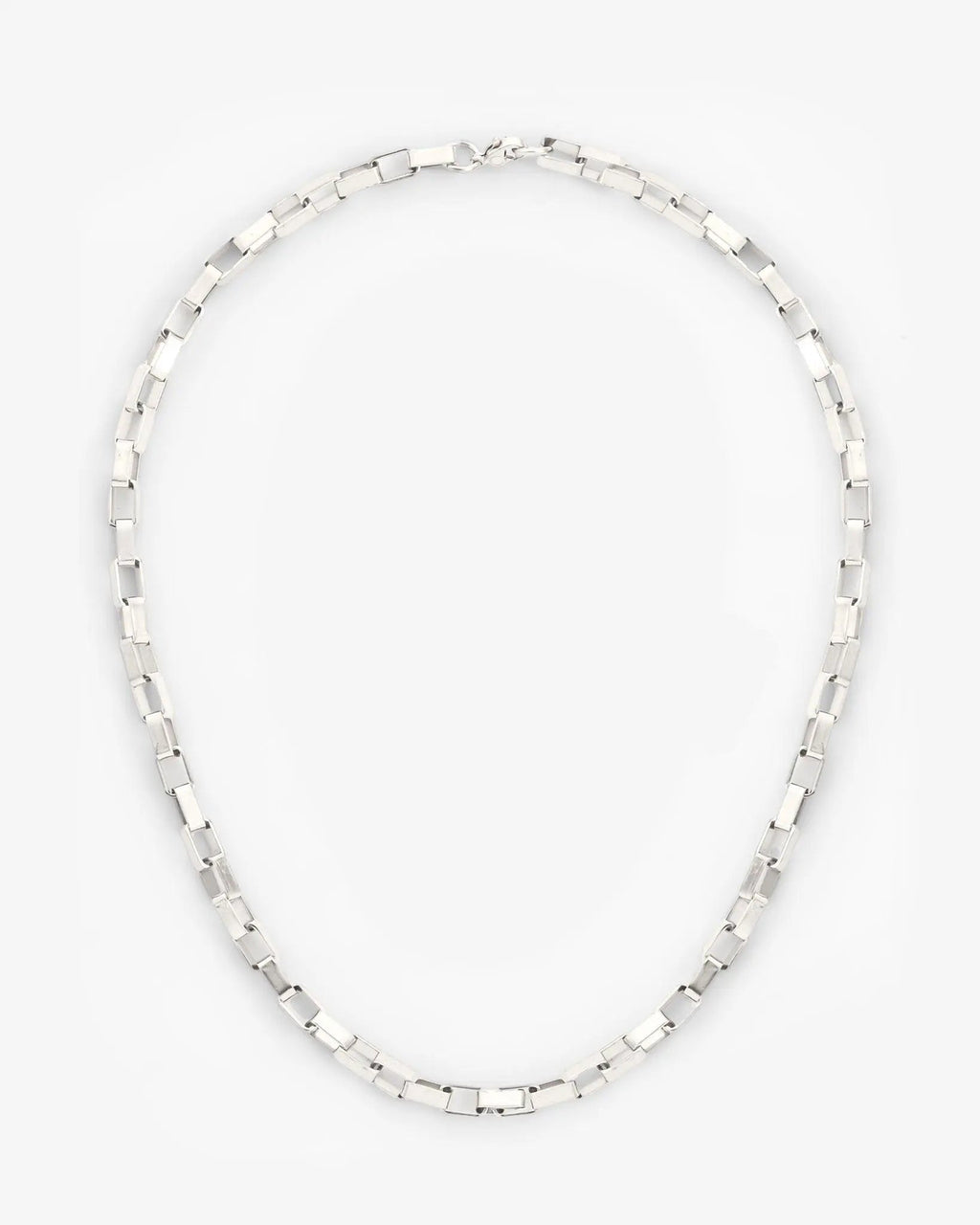 5mm Edge Chain - White Gold
