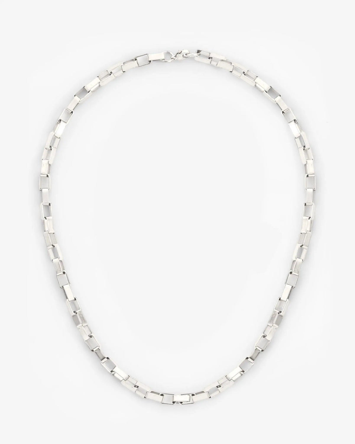 5mm Edge Chain - White Gold