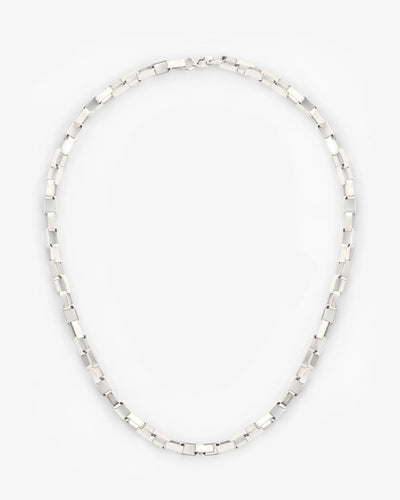 5mm Edge Chain - White Gold