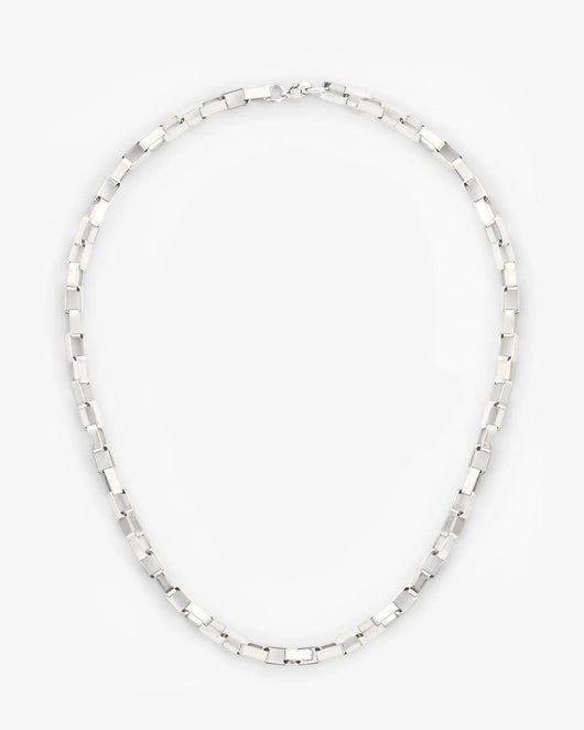 5mm Edge Chain - White Gold