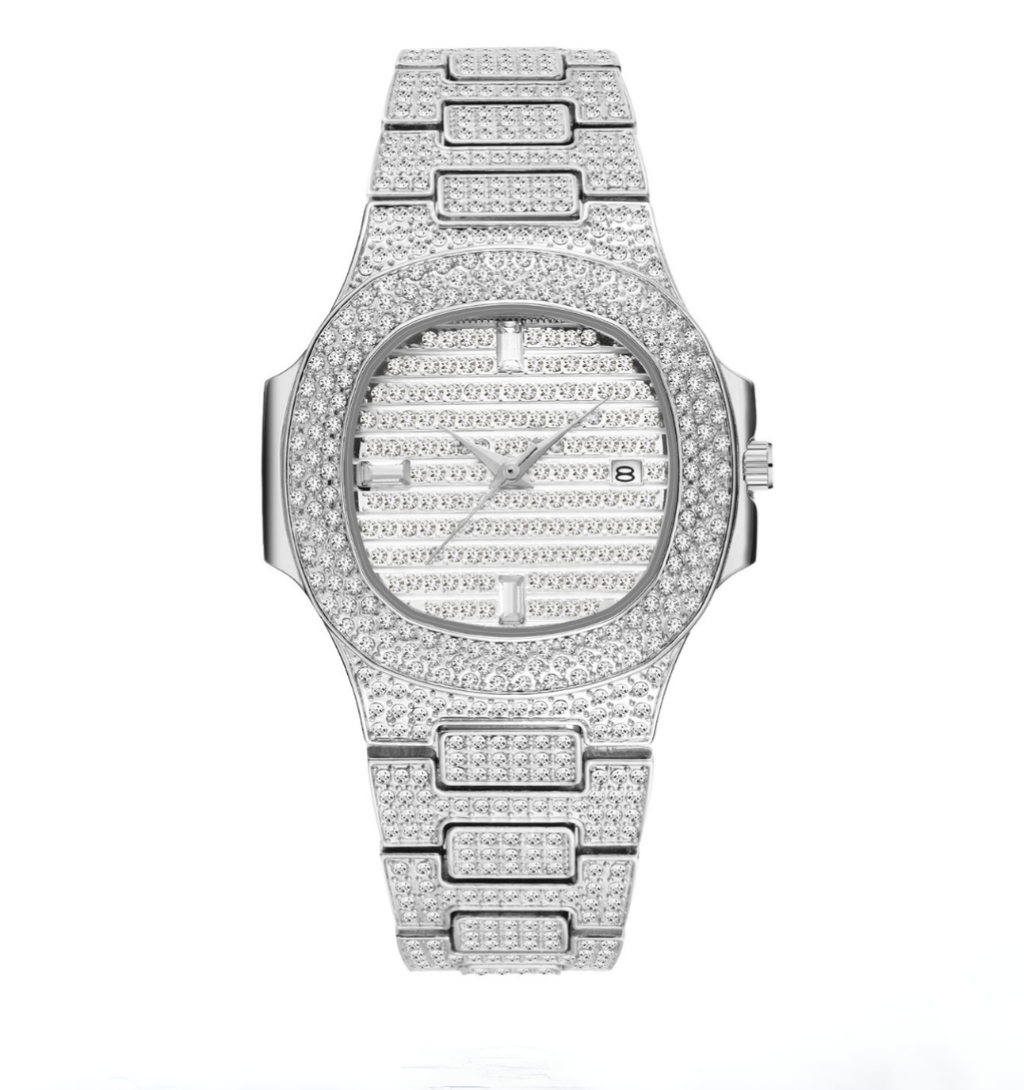 Citrine Iced Out Watch