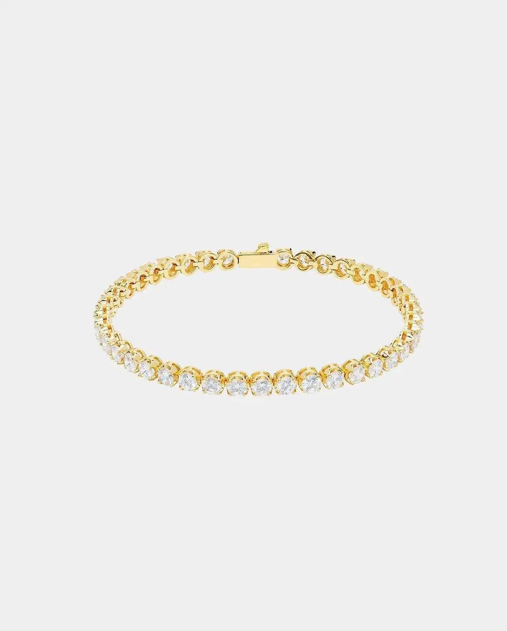 5mm Round Tennis Bracelet - Gold