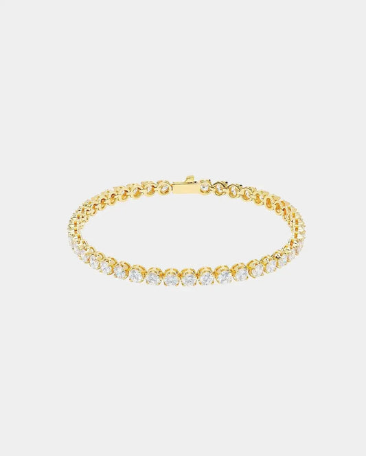 5mm Round Tennis Bracelet - Gold