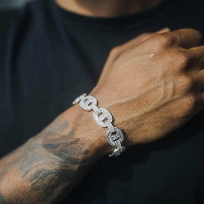 14mm Baguette Mariner Bracelet