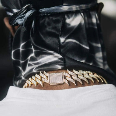 30mm Spiked Cuban Chain