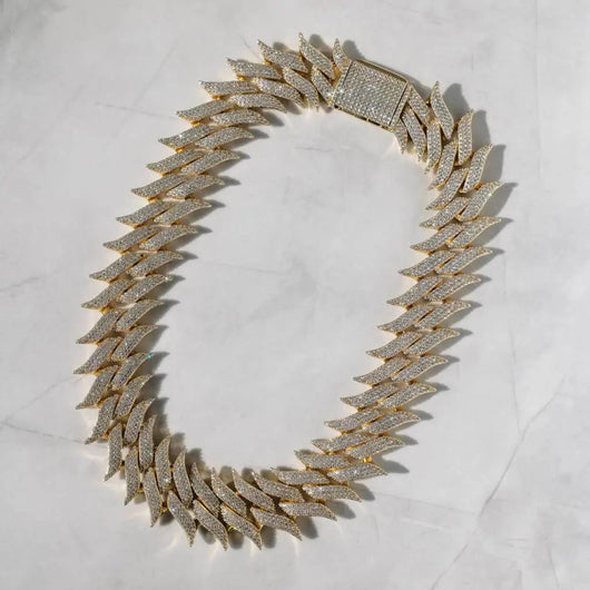 30mm Spiked Cuban Chain