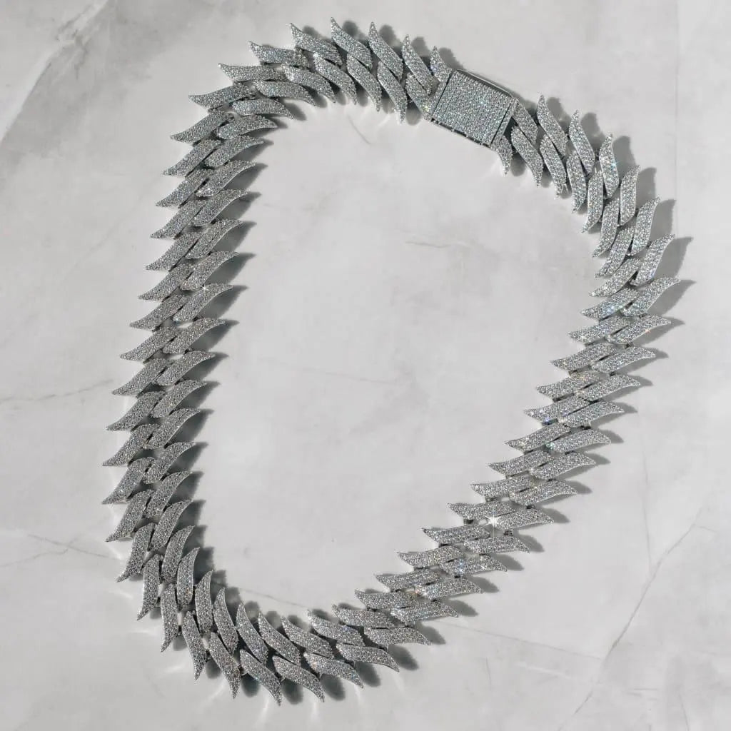 30mm Spiked Cuban Chain