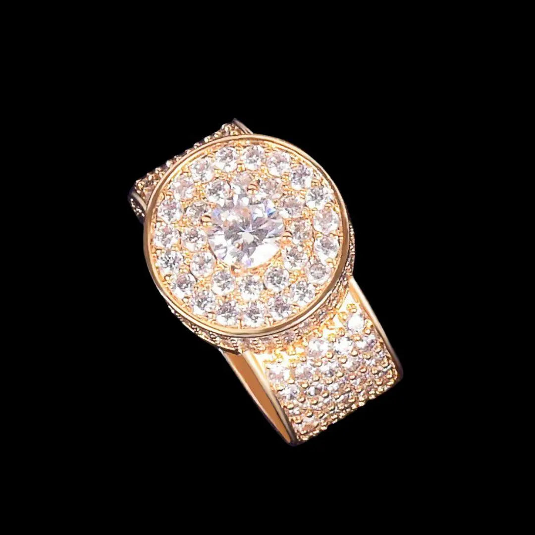 Tennis Cut Round Iced Out Ring