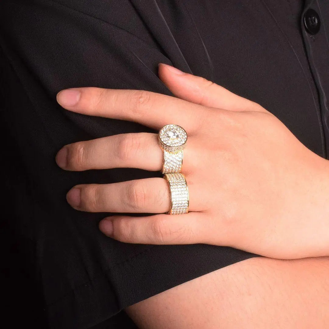 Tennis Cut Round Iced Out Ring