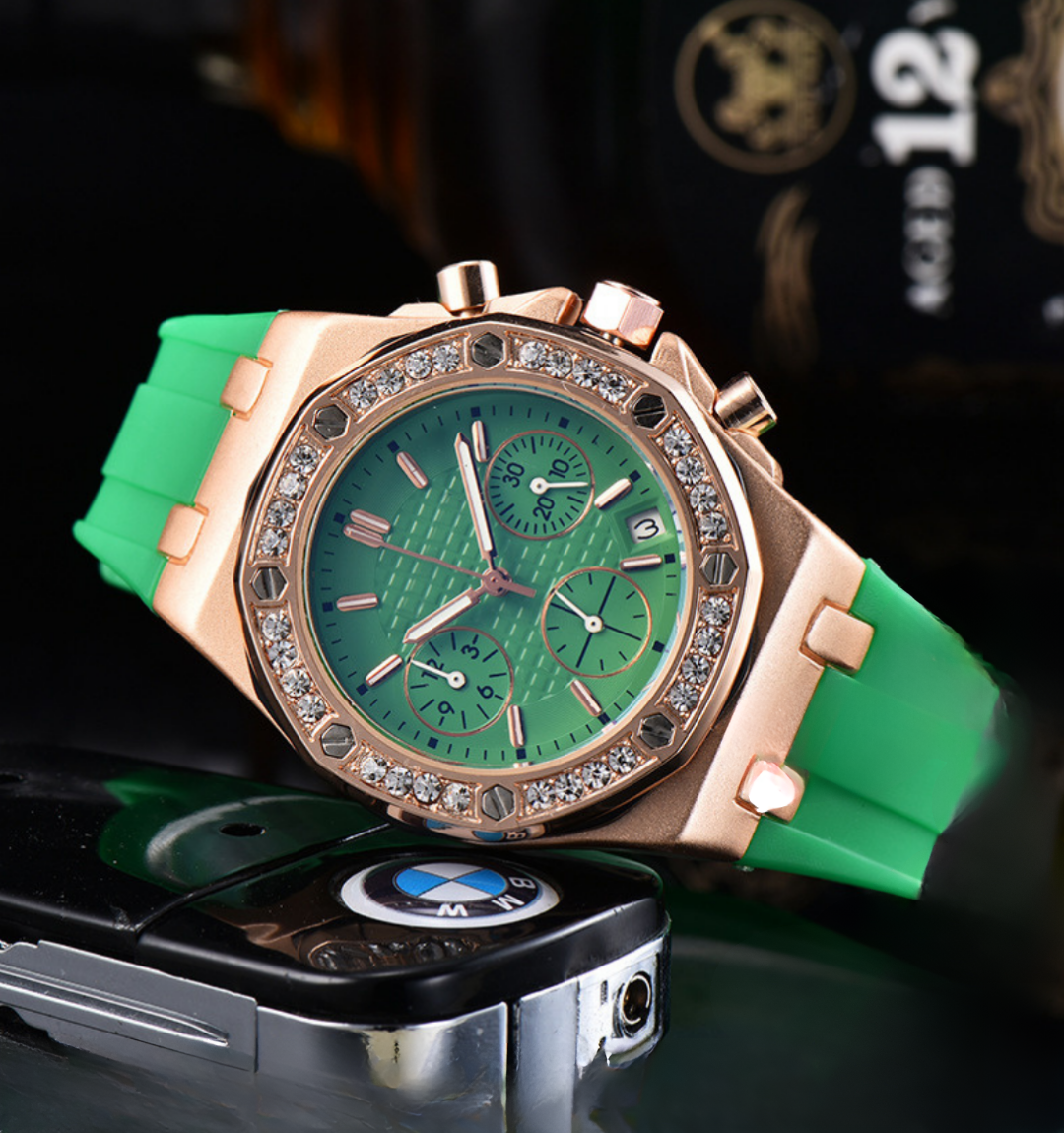 Royale Ice Bezel Chronograph Watch