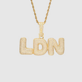 Drippy Bubble Custom Pendant- Gold