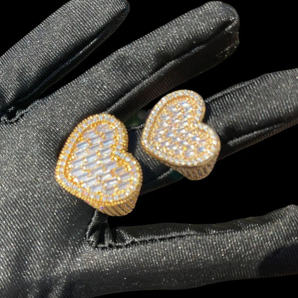 Heart Iced Out Tennis Ring
