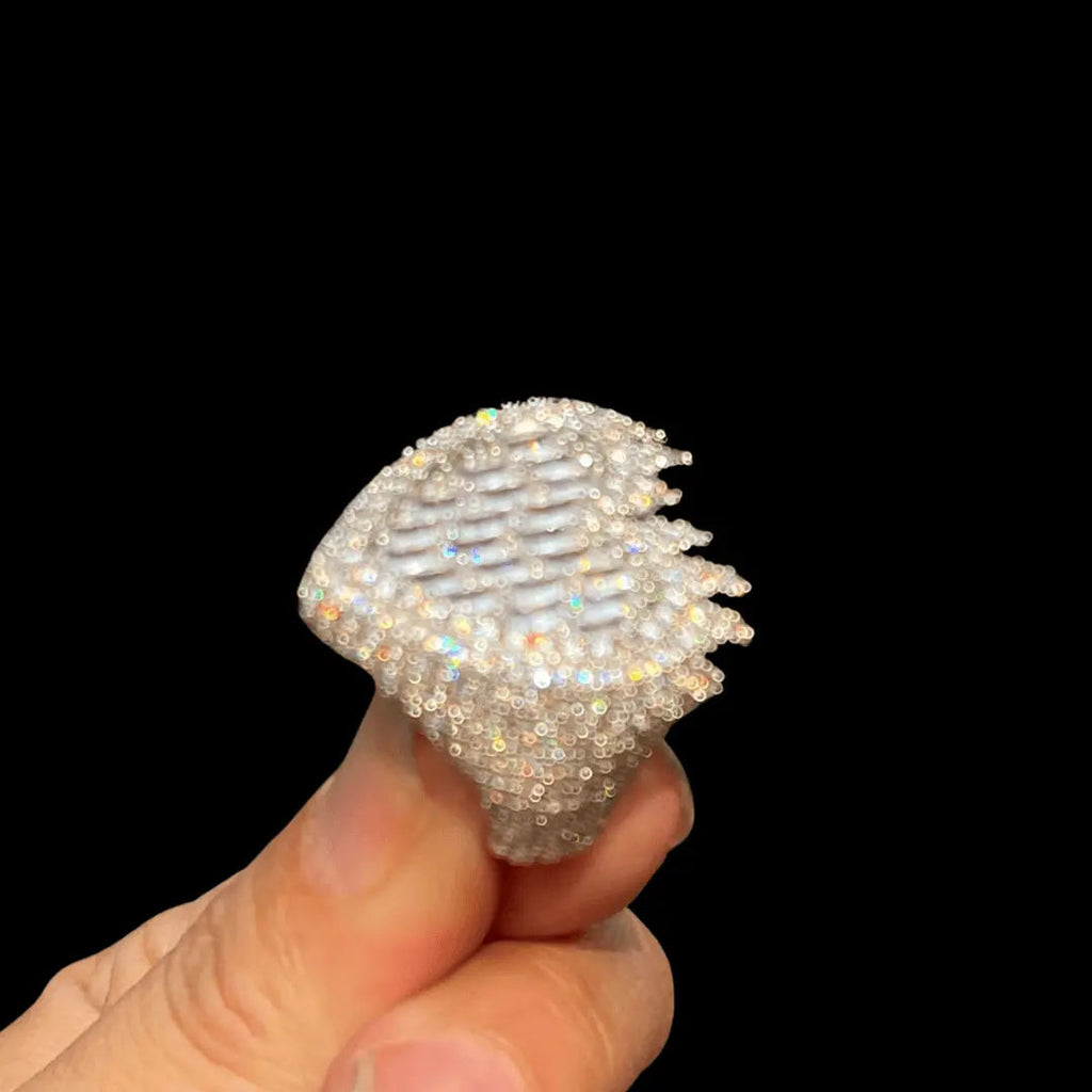 Flamy Heart Iced Out Ring