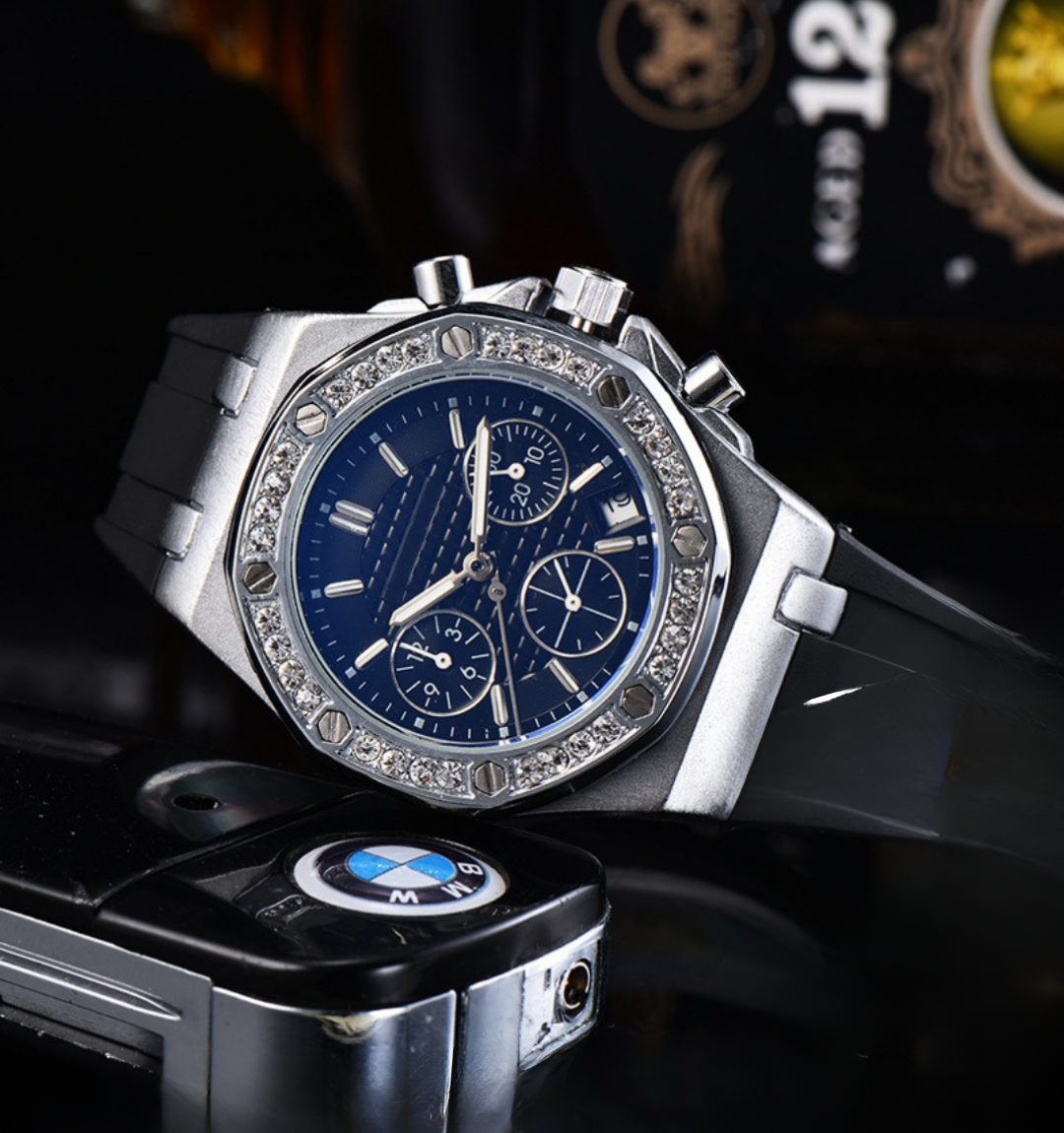 Royale Ice Bezel Chronograph Watch