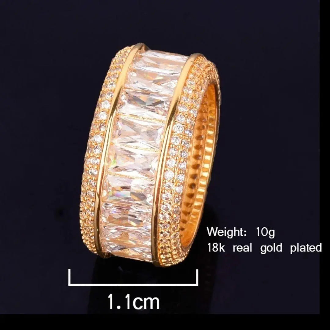 Baguette Cut Iced Out Ring