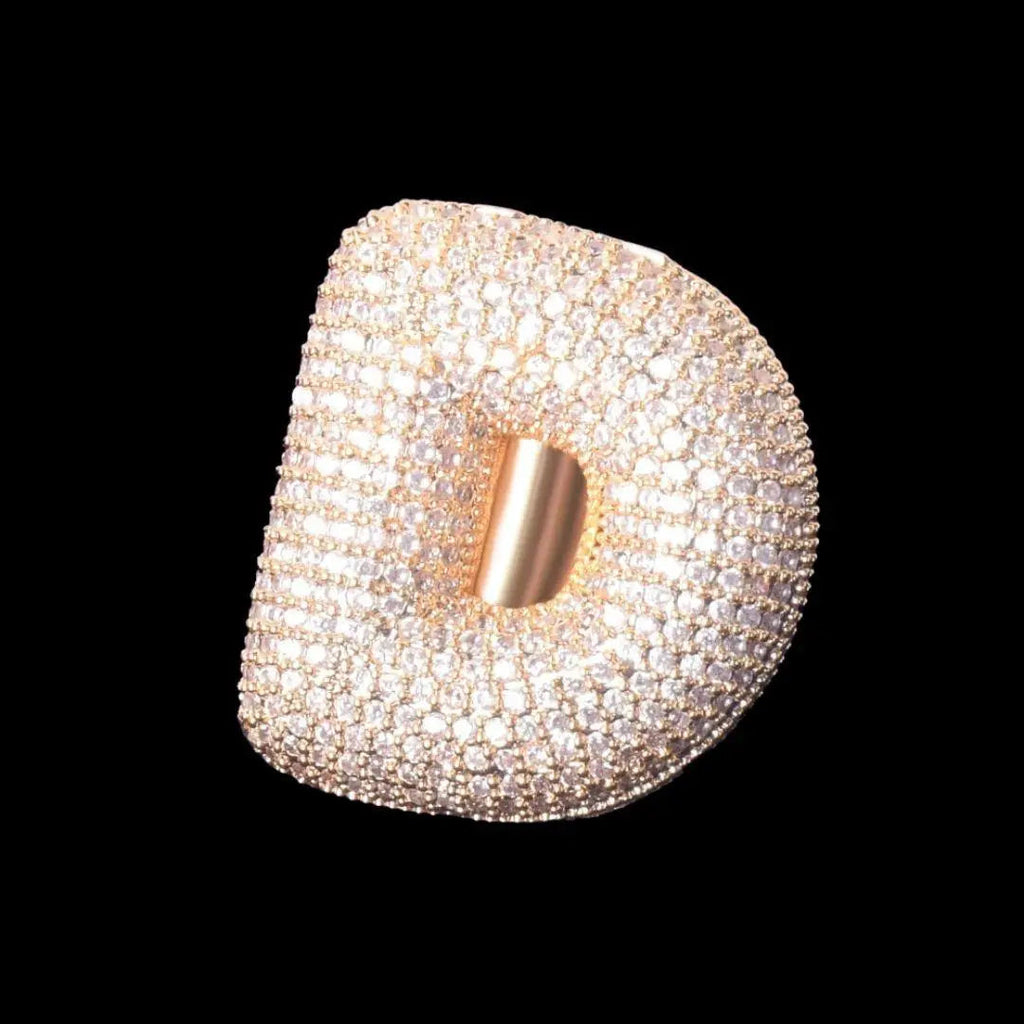 A-Z Initial Custom Letter Iced Out Ring