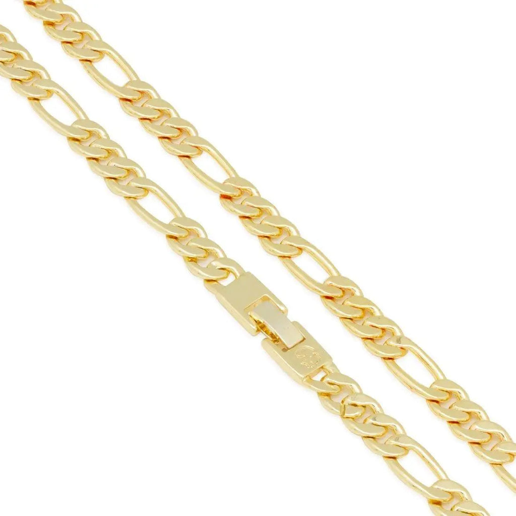 8mm Figaro Chain Choker Set